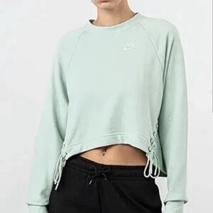 Nike Women’s High lo Mint green lace up Crop Sweater size 2XL